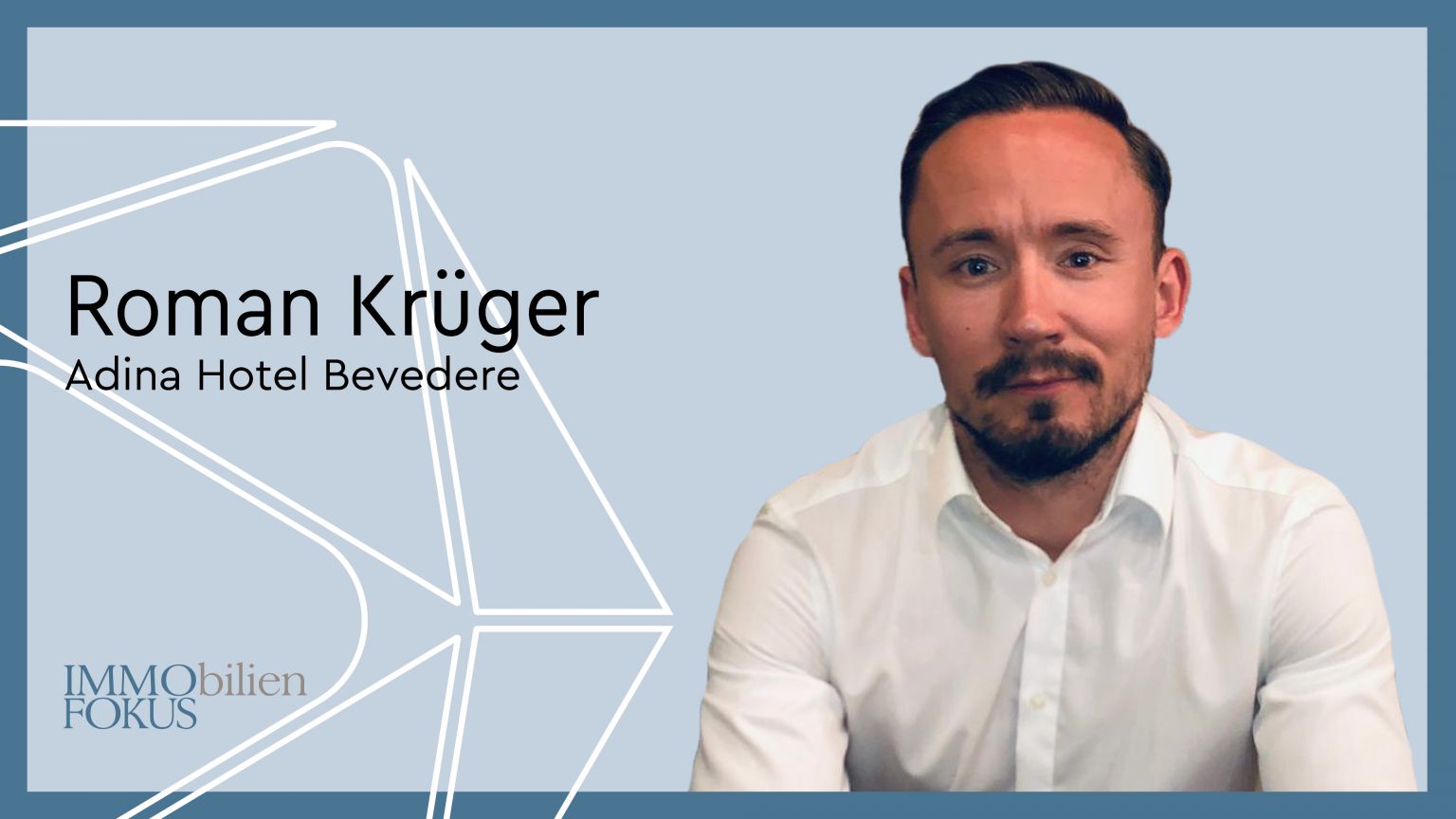 Roman Krüger ist General Manager des Adina Vienna Belvedere
