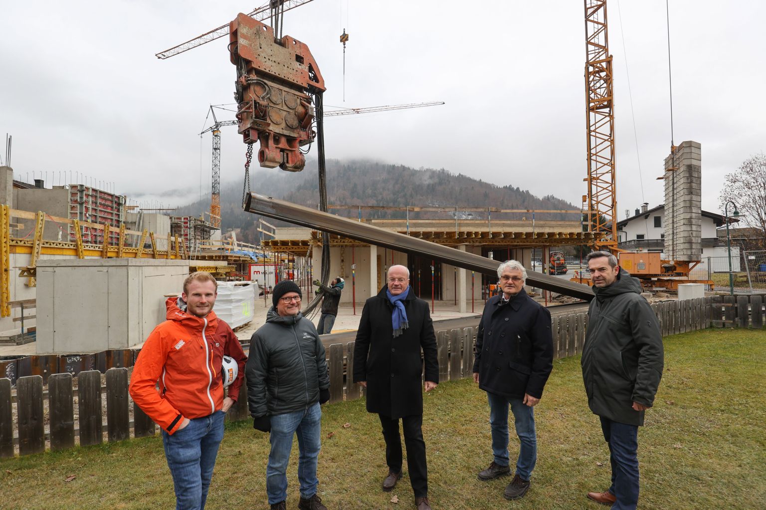 Baufortschritt beim Projekt „Neue Mitte Erpfendorf“