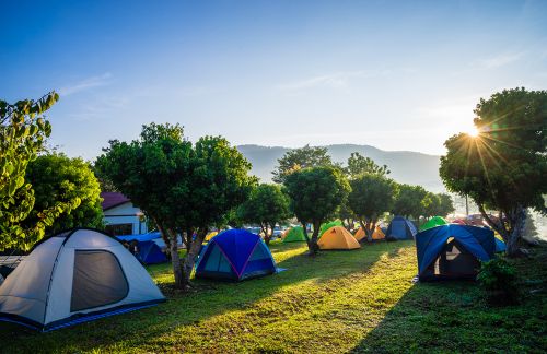 Campingplatz statt Hotelbett