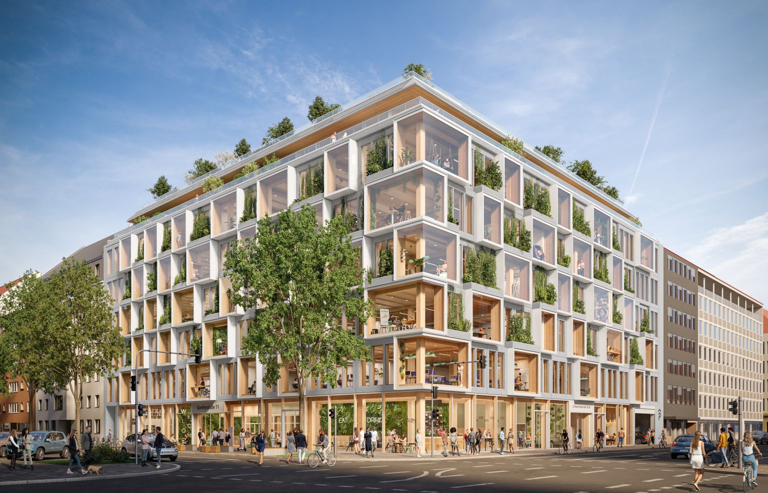 München: Accumulata entwickelt Holz-Hybrid-Neubau