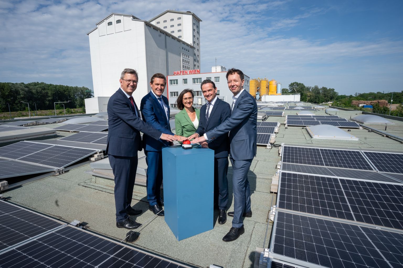 Wien Holding: Hafen Albern mit Photovoltaikanlage aufgerüstet