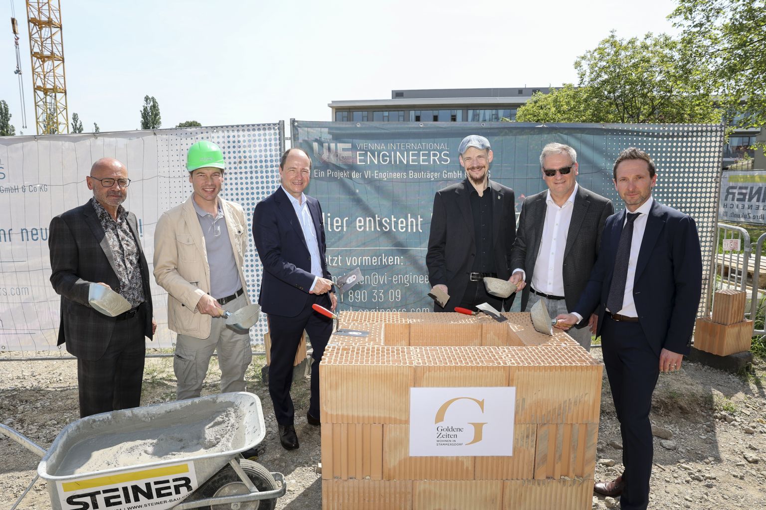 VI-Engineers: Grundstein für 60 Wohnungen in Stammersdorf gelegt