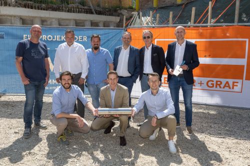 Grundsteinlegung in Wien Floridsdorf: VMF Immobilien startet Bauprojekt mit 26 Eigentumswohnungen