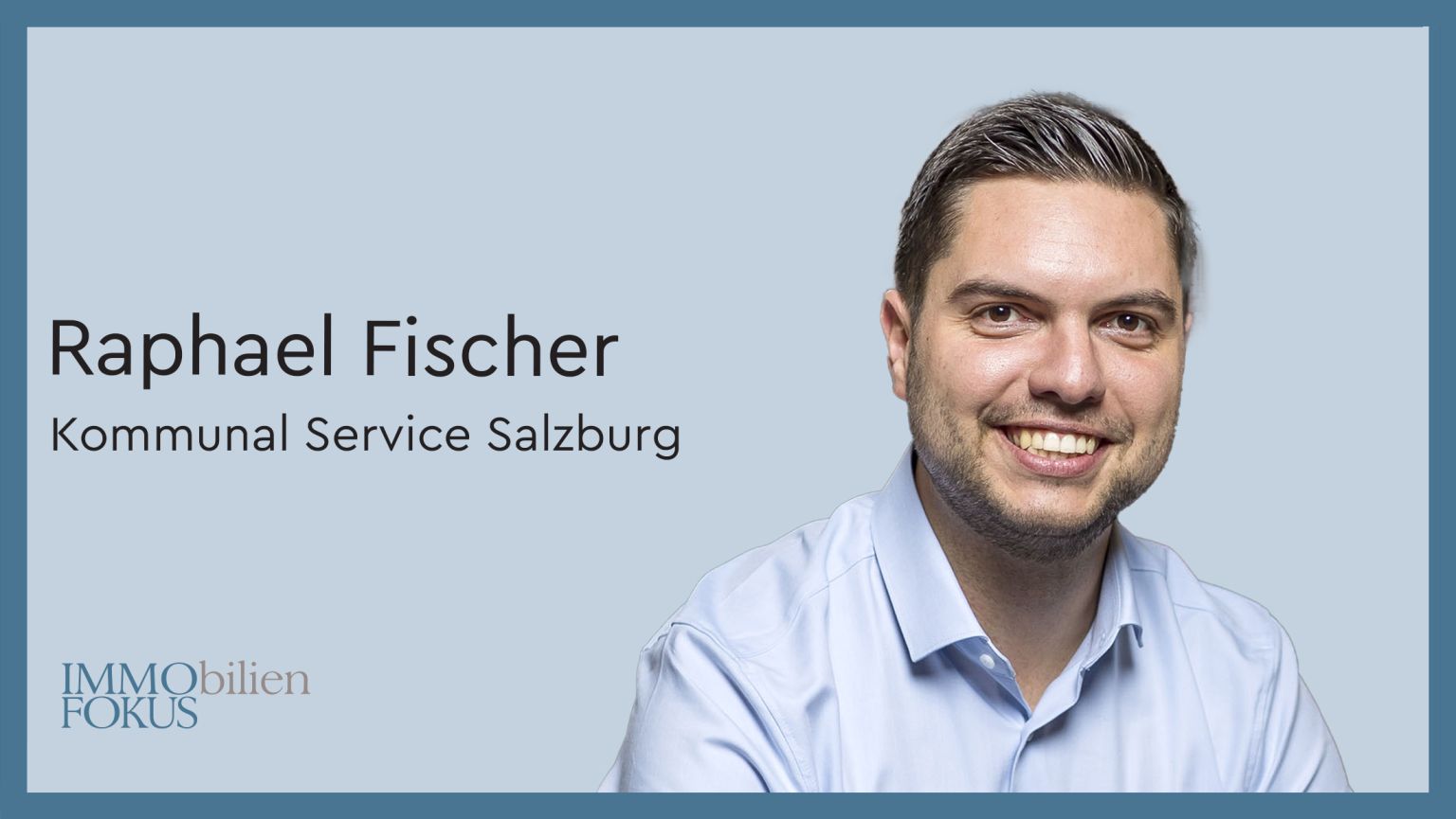 Raphael Fischer Geschäftsführer der Kommunal Service der Salzburg Wohnbau