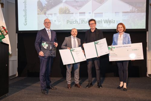 ÖWG Wohnprojekt in Puch bei Weiz als Vorzeigeprojekt ausgezeichnet