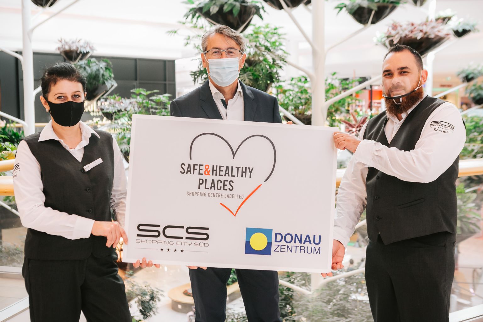 Shopping City Süd und Donau Zentrum mit dem Gütesiegel “Safe & Healthy Places” ausgezeichnet